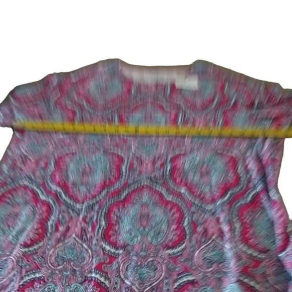 Talbots Multicolor Paisley Long Sleeve Scoop Neck Plus Size Top SZ 3XL - Picture 6 of 9